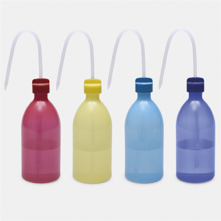 Промывные склянки - узкое горлышко, многоцветная бутылка (2)